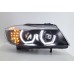 BMW E90 05-12 Black Projector Headlamp w Crystal Bar